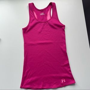 Under Armour Ribbed Racerback Tank Size Small Pink